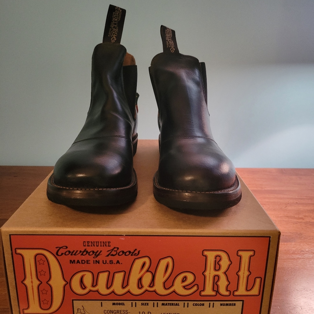 Ralph Lauren RRL Hand Burnished Leather Chelsea Boot